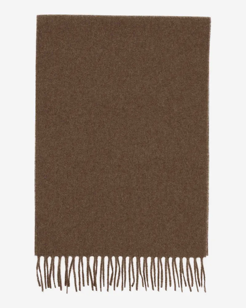 van Laack Schal aus Kaschmir mit Fransen Beige