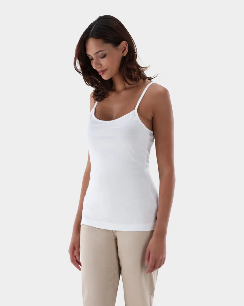 van Laack Top aus Schweizer Baumwolljersey Cremefarben