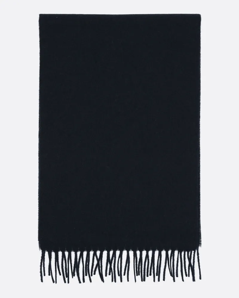 van Laack Schal aus Kaschmir mit Fransen Blau