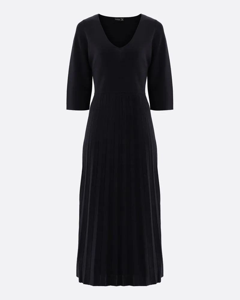 van Laack Strickkleid aus Merinowolle Blau