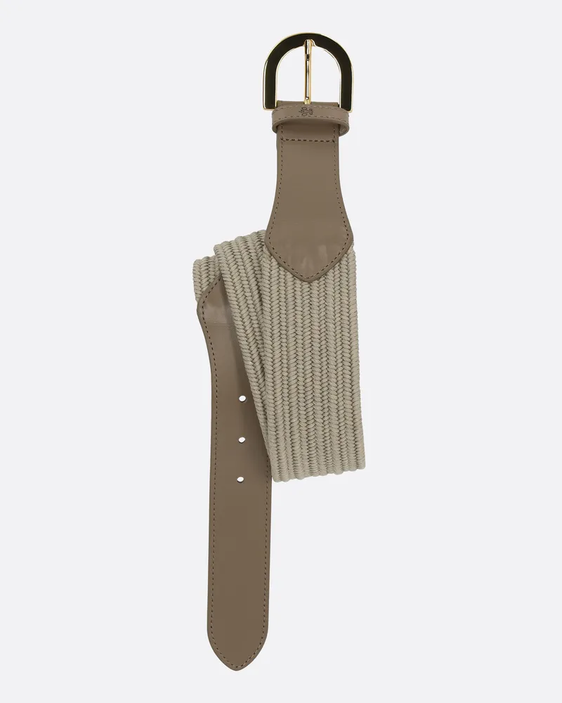 van Laack Geflochtener Gürtel mit Stretch Grün