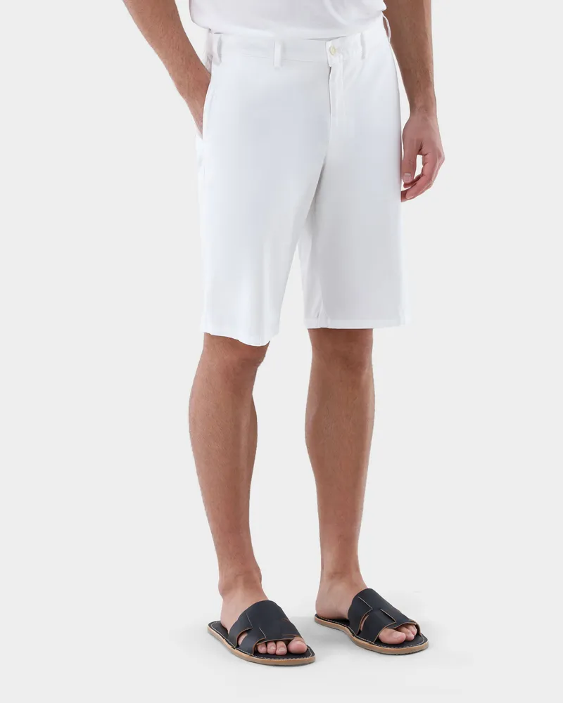van Laack Shorts aus Baumwolle Weiß