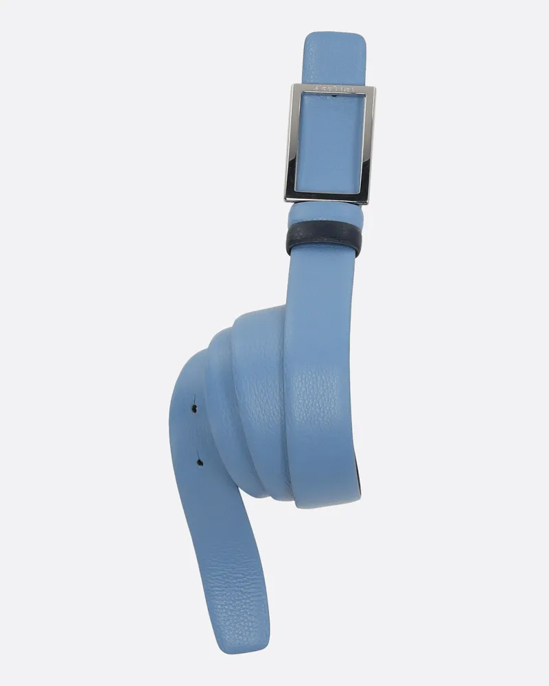 van Laack Wendbarer Ledergürtel Blau
