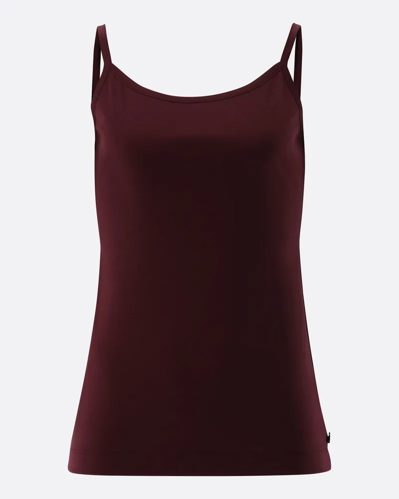 van Laack Jersey Top aus Schweizer Baumwolle Rot