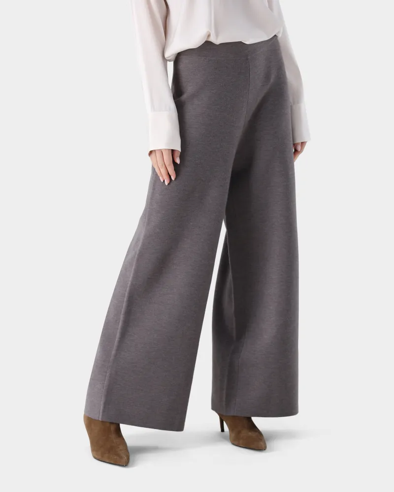 van Laack Strickhose aus ultrafeiner Merinowolle Beige