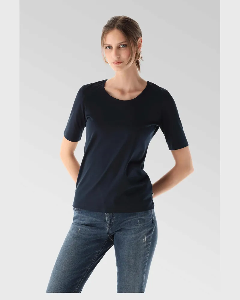 van Laack Jersey T-Shirt Blau