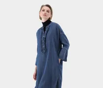 Jeanskleid mit Rüschen