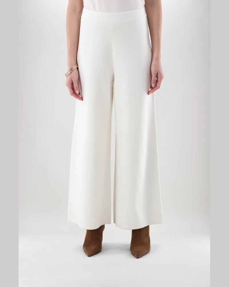 van Laack Strickhose aus ultrafeiner Merinowolle Cremefarben