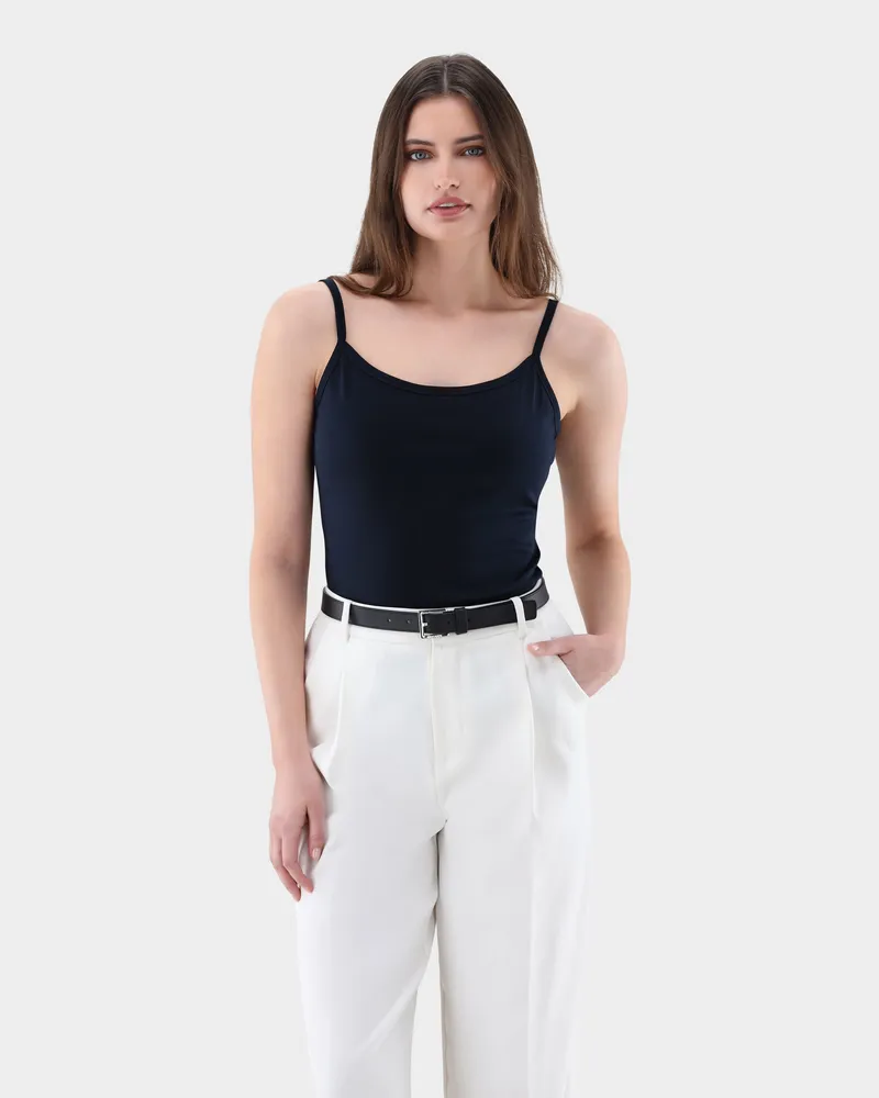 van Laack Top aus Schweizer Baumwolljersey Blau