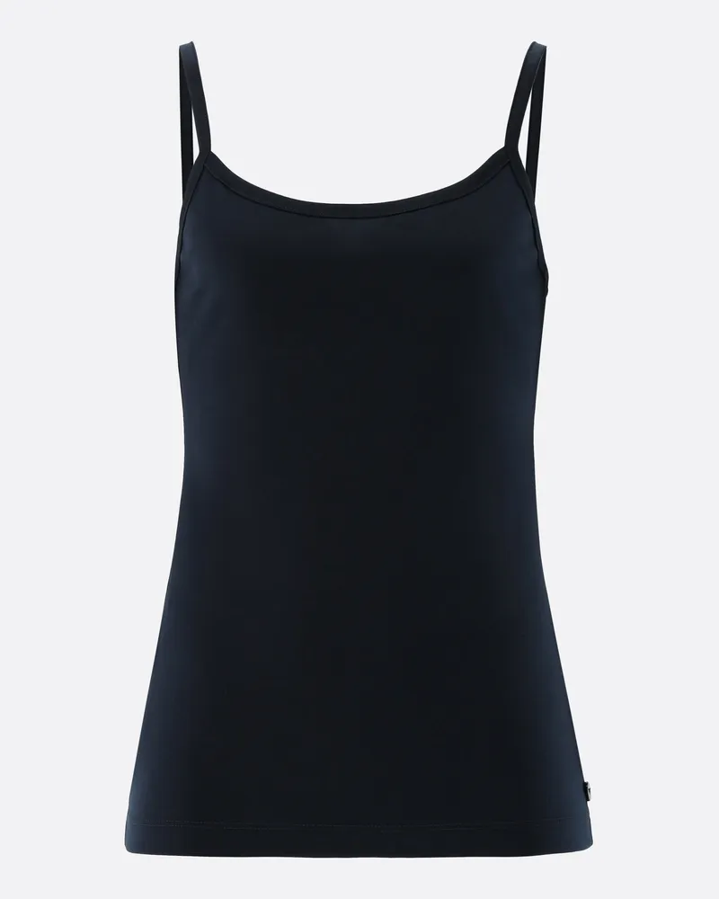 van Laack Jersey Top aus Schweizer Baumwolle Blau