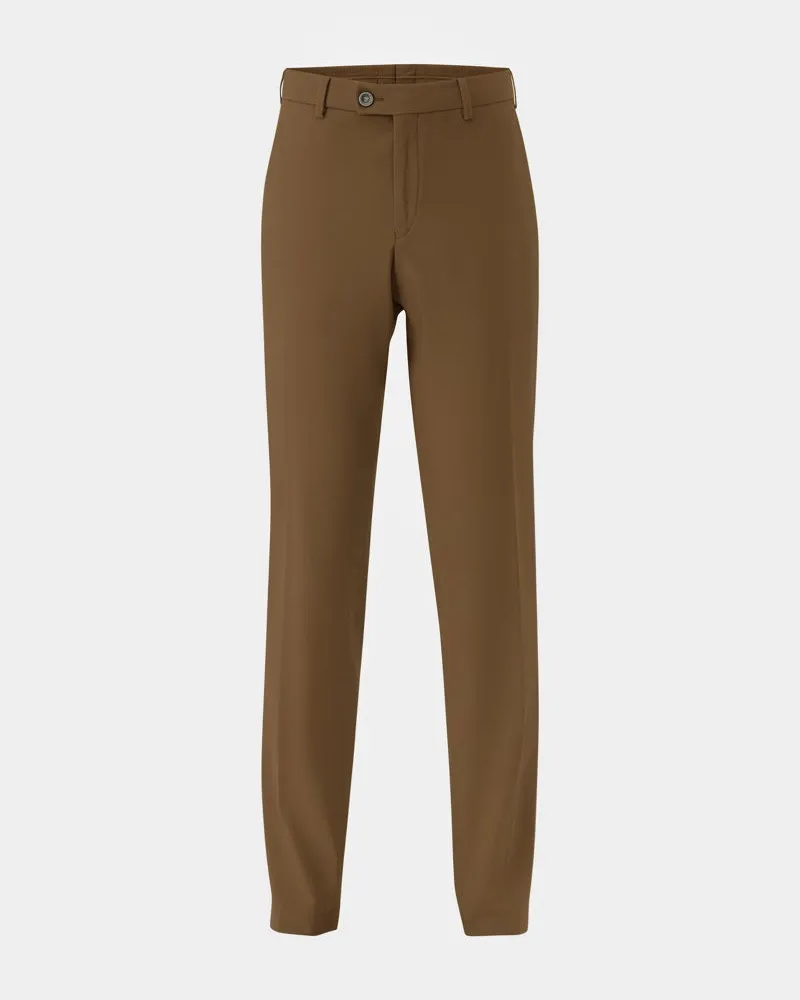 van Laack Chino mit Stretch Slim Fit Beige