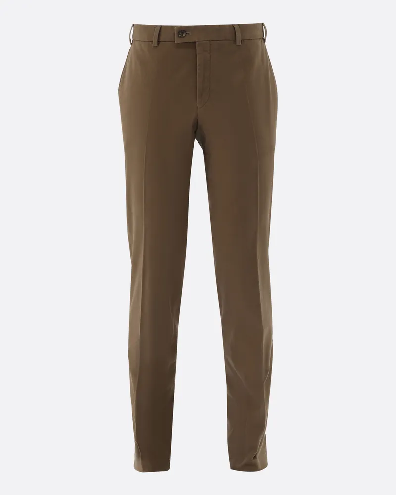 van Laack Chino mit Stretch Slim Fit Beige