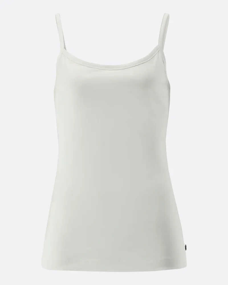 van Laack Jersey Top aus Schweizer Baumwolle Weiß
