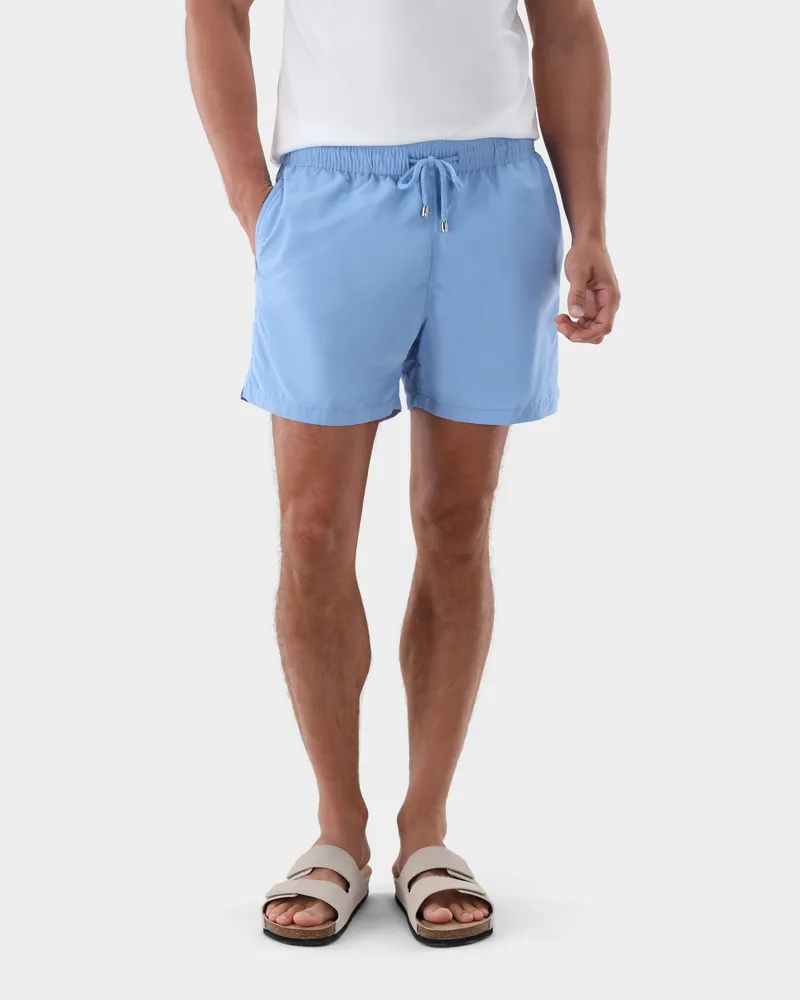 van Laack Badehose unifarben Blau