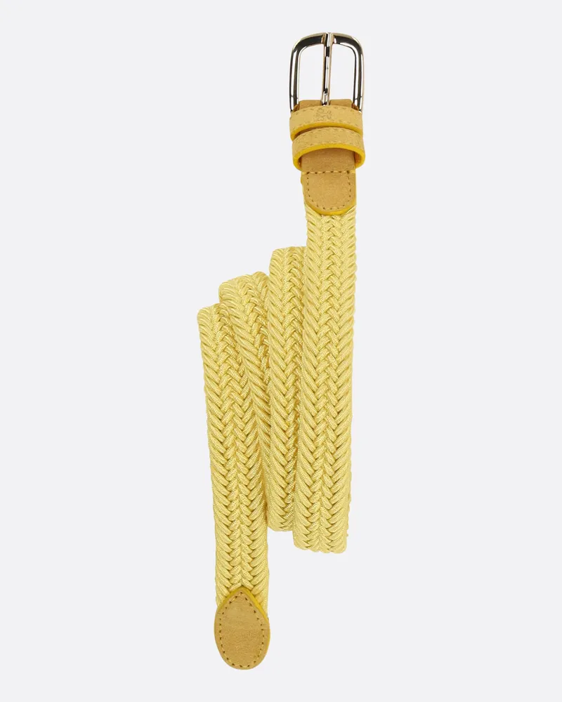 van Laack Elastischer Flechtgürtel Gelb