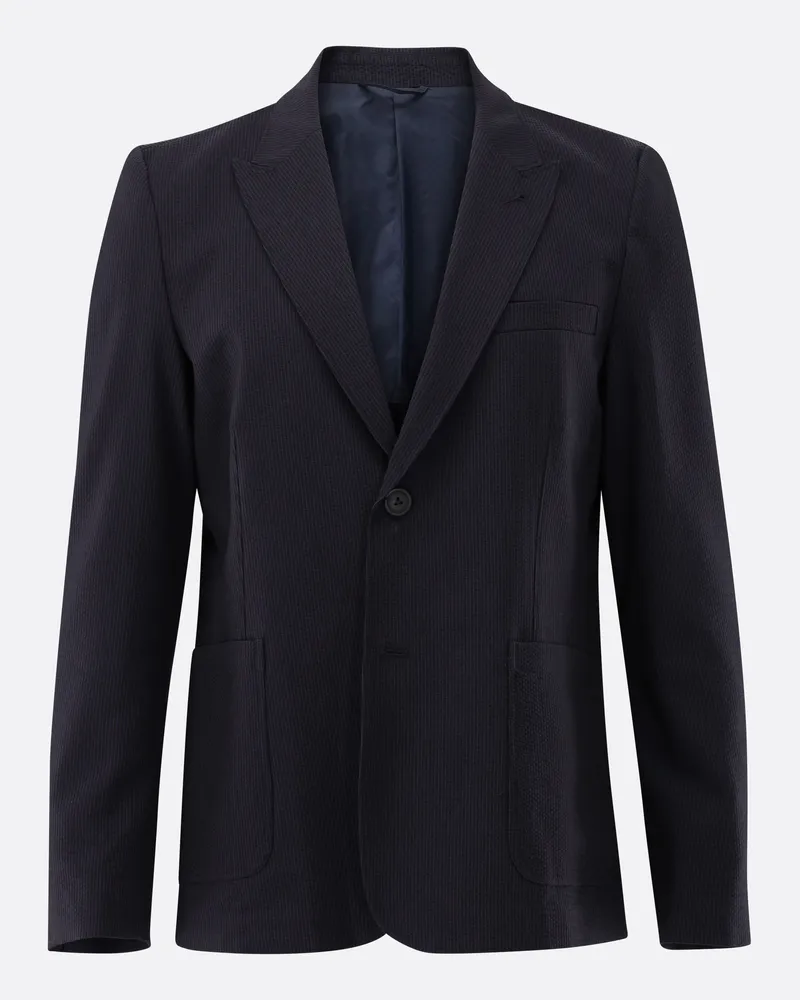 van Laack Sakko aus Seersucker Blau