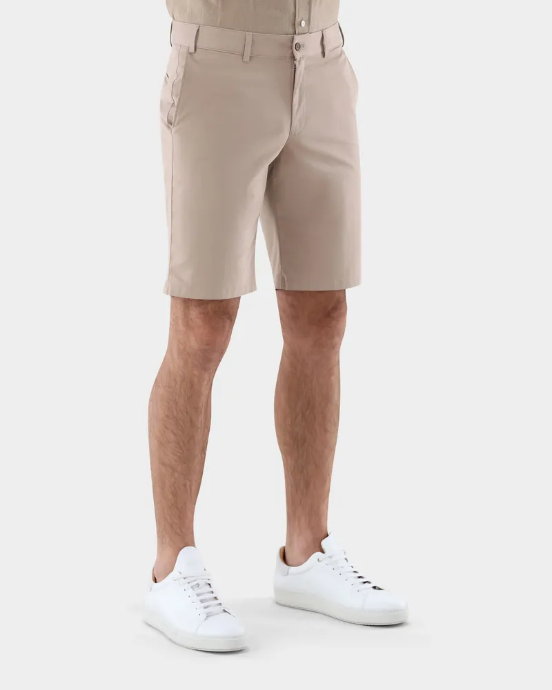 van Laack Shorts aus Baumwolle Beige