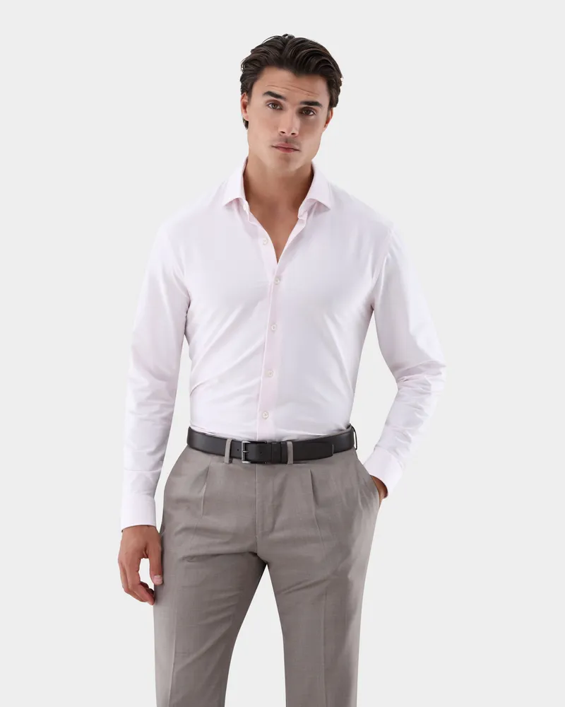 van Laack Hemd mit 4-Wege Stretch Slim Fit Rot