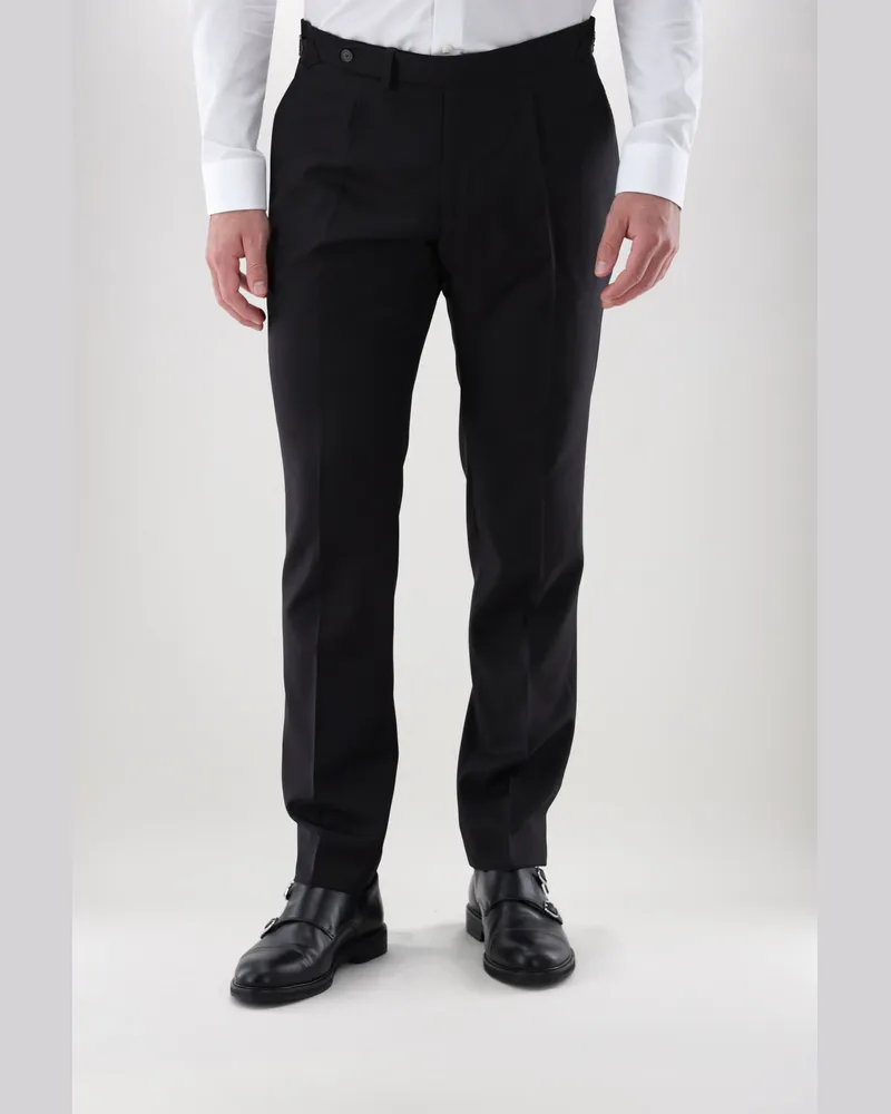 van Laack Hose aus Wolle mit Slim Leg Beige