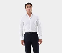 Popline-Hemd mit Haifischkragen Slim Fit