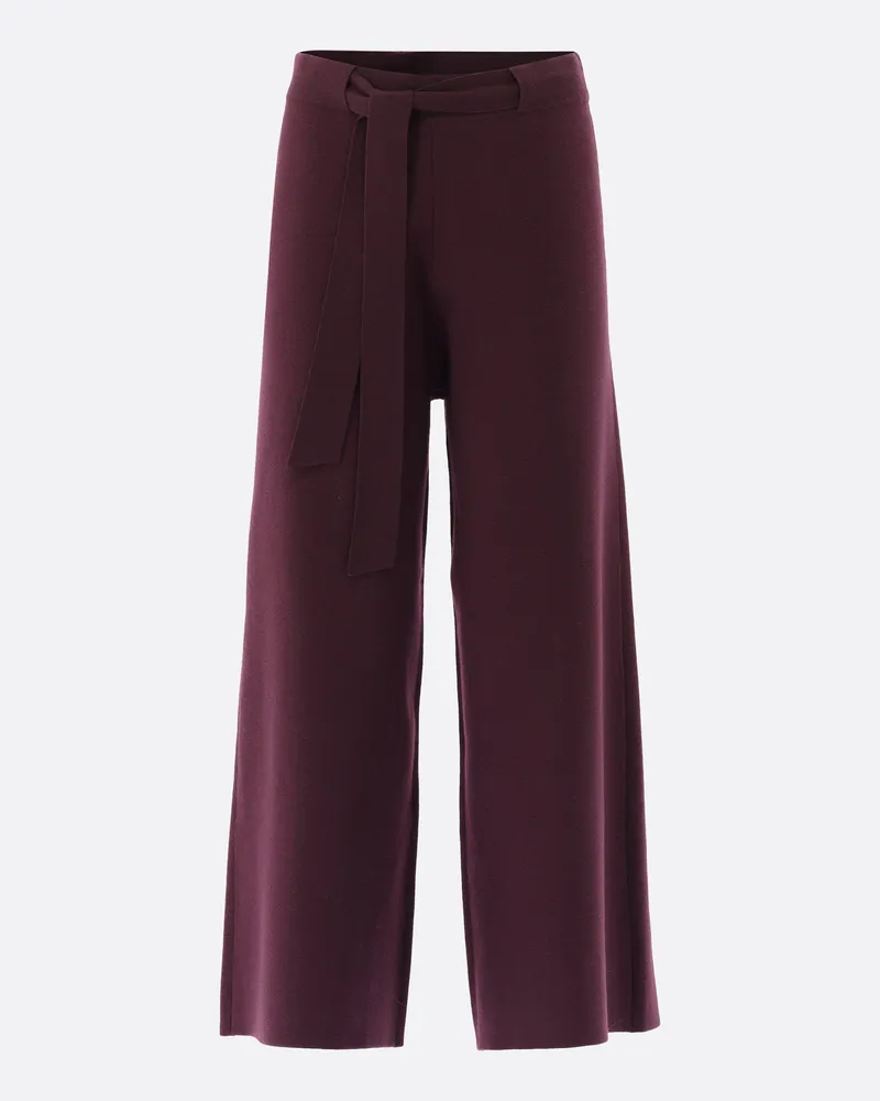 van Laack Strickhose aus ultrafeiner Merinowolle Rot