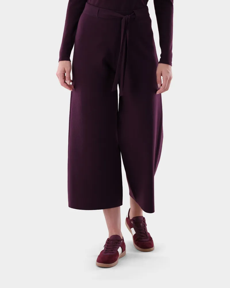 van Laack Strickhose aus ultrafeiner Merinowolle Rot