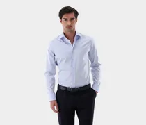 Twill-Hemd bügelfrei mit Haifischkragen