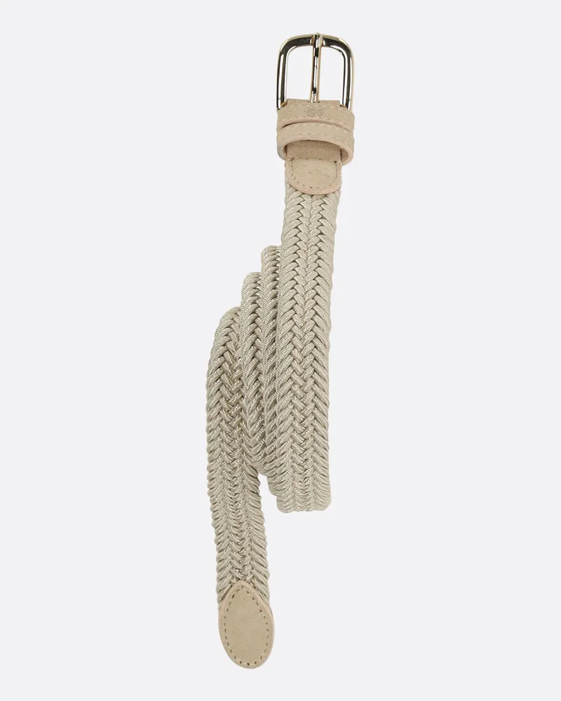 van Laack Elastischer Flechtgürtel Beige