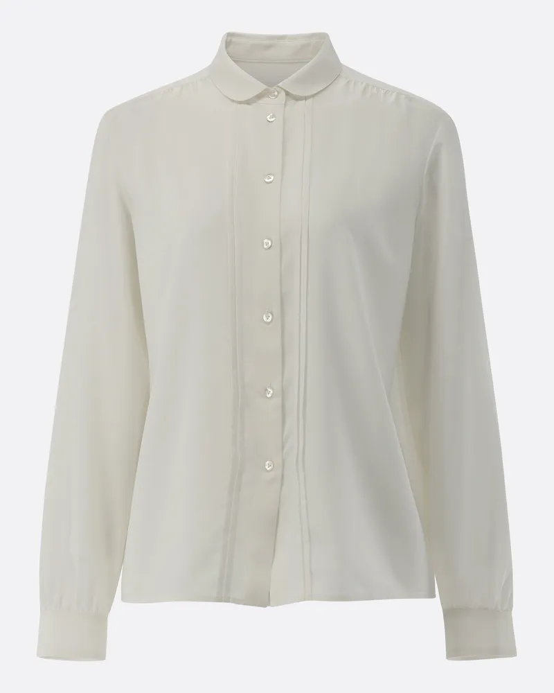 van Laack Bluse aus Seide mit Raffungen Bleichen: