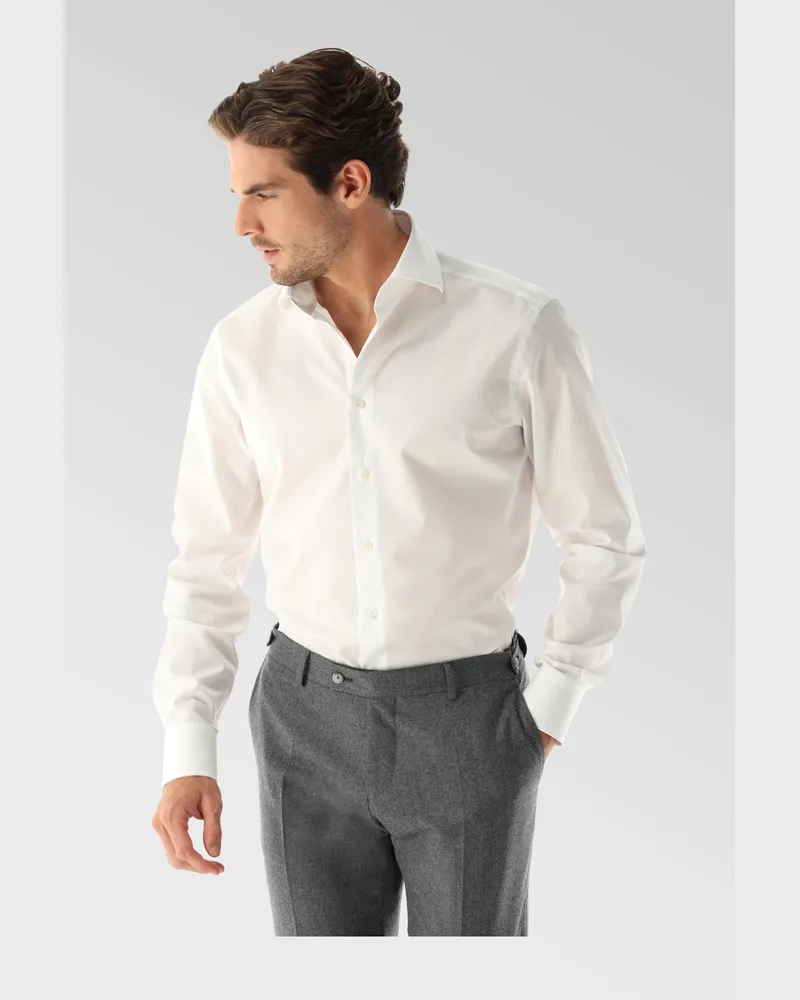 van Laack Popeline Hemd Tailor Fit Weiß