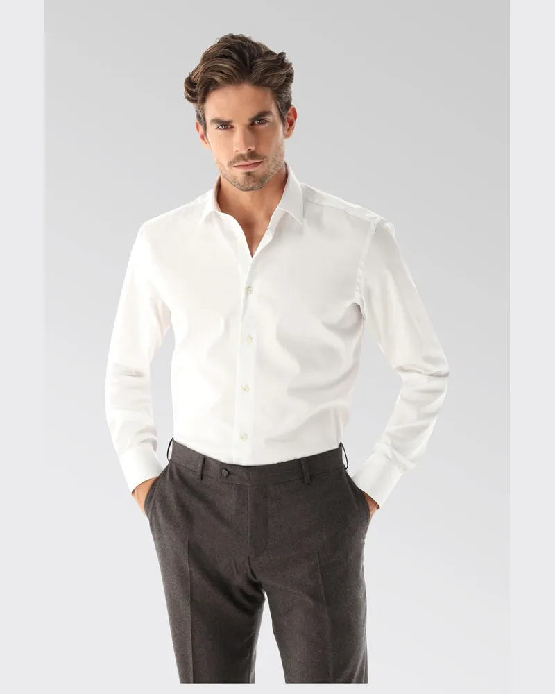 van Laack Popeline Hemd Tailor Fit Weiß