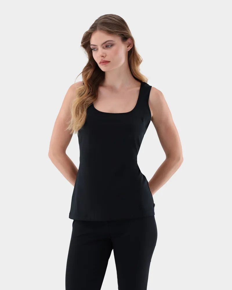 van Laack Jersey Tanktop Schwarz