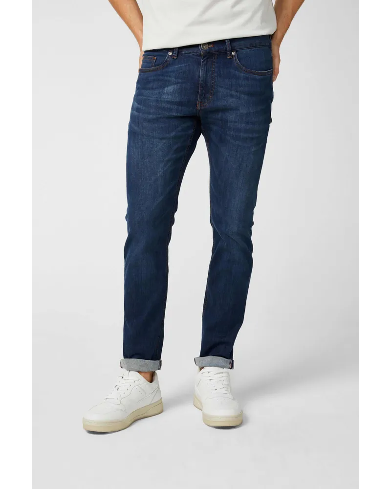 van Laack Jeanshose mit Streth Slim Fit Blau