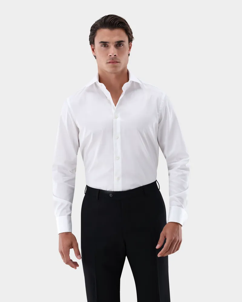 van Laack Bügelfreies Twill Hemd Tailor Fit Weiß