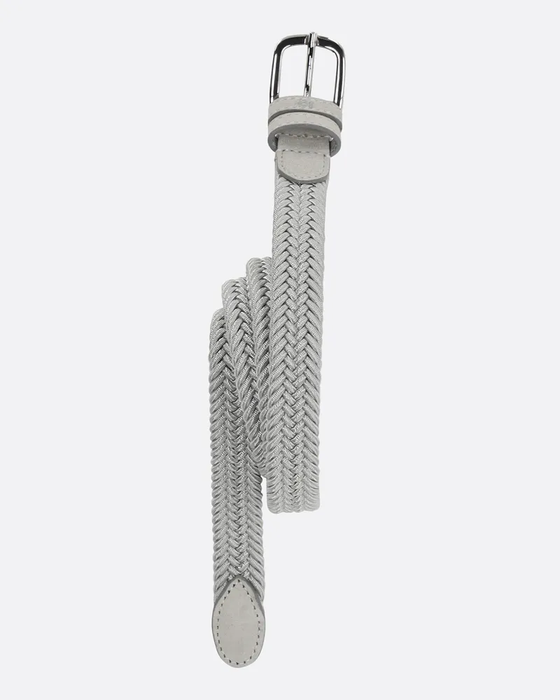 van Laack Elastischer Flechtgürtel Grau