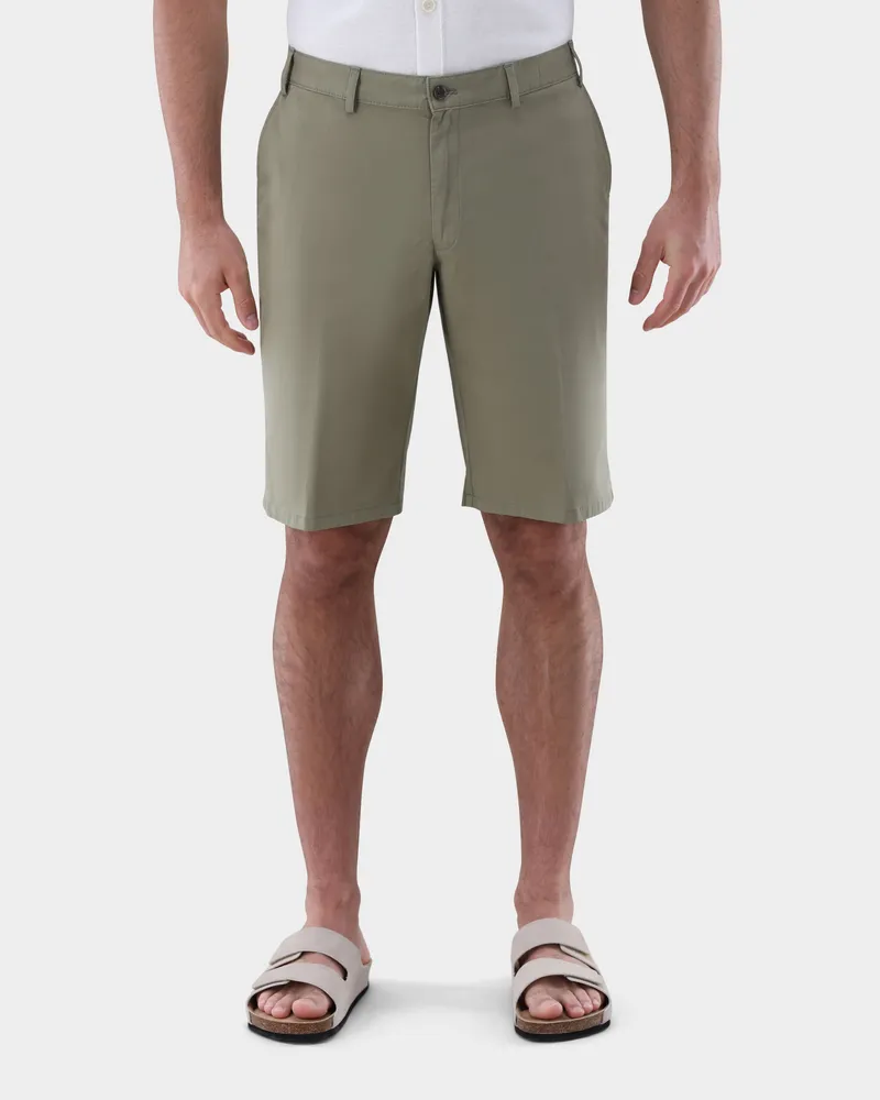 van Laack Shorts aus Baumwolle Grün