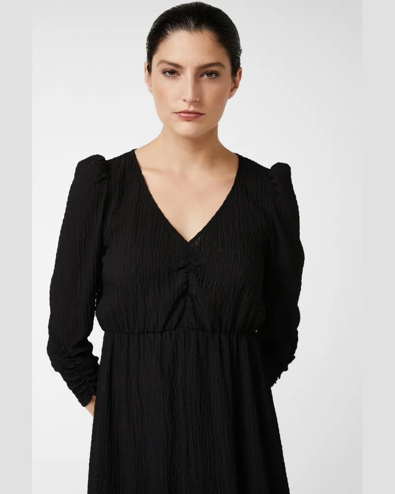 van Laack Plissiertes Kleid Schwarz Schwarz