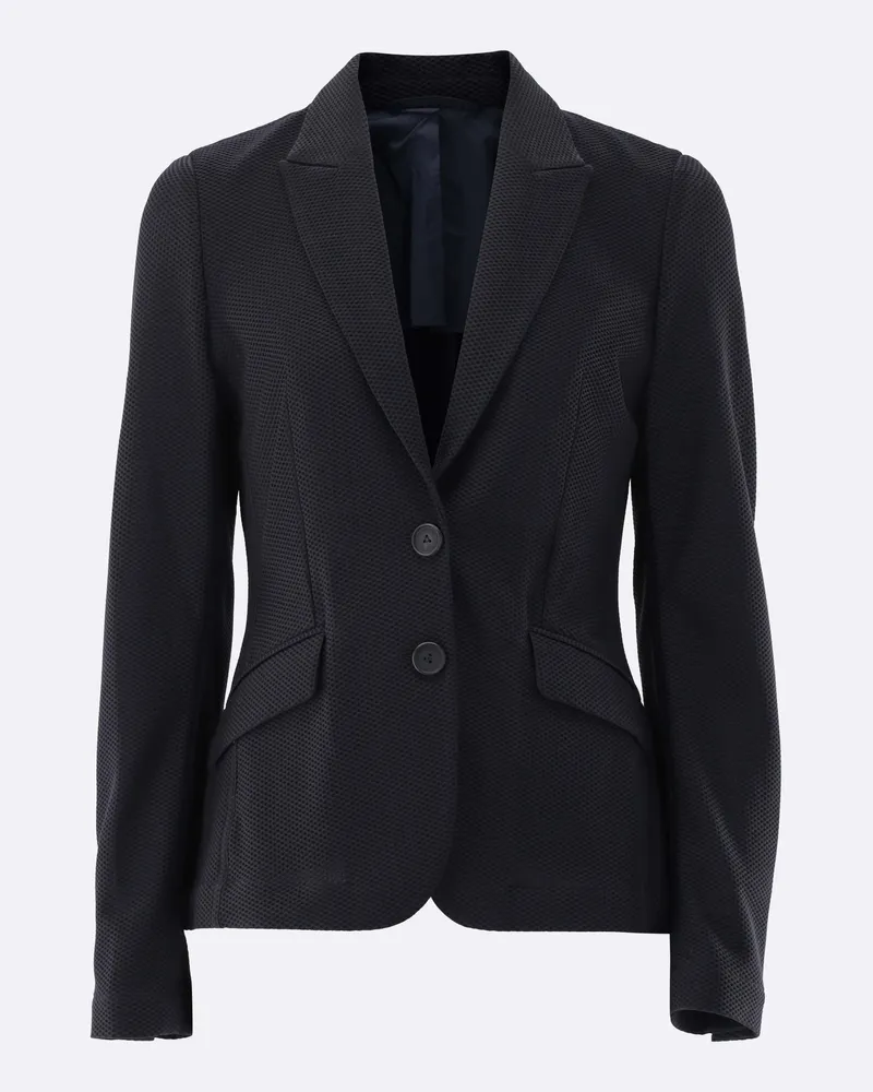 van Laack Blazer aus Funktionsmesh Blau