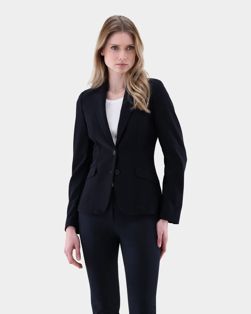 van Laack Blazer aus Funktionsmesh Blau