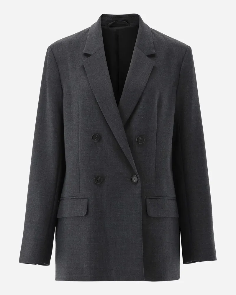van Laack Doppelreihiger Blazer Grau