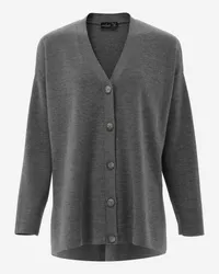 van Laack Oversized Cardigan aus ultrafeiner Merinowolle Grau