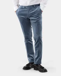 van Laack Hose aus Samt Slim Fit Blau