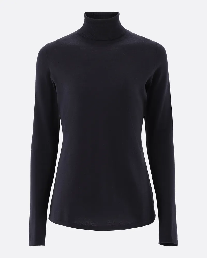 van Laack Rollkragenpullover aus Ultrafeiner Merinowolle Blau