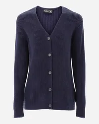 van Laack Cardigan aus Wolle Blau