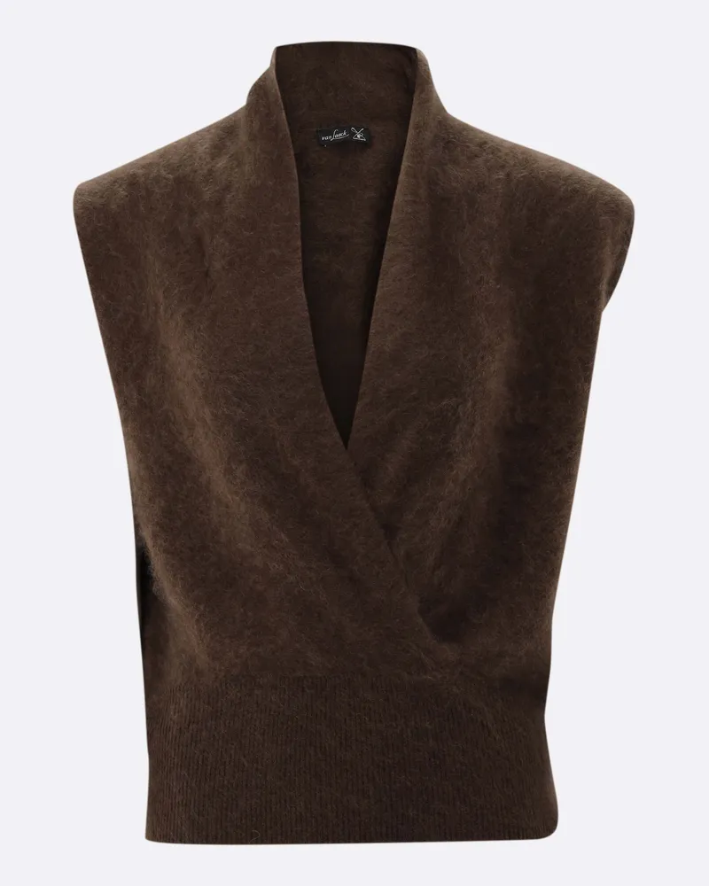 van Laack Pullunder aus gebürstetem Kaschmir Beige