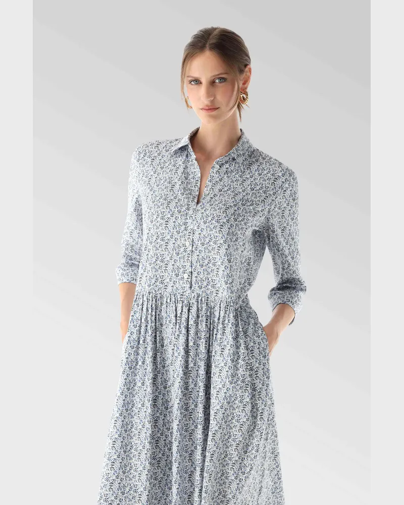 van Laack Hemdblusenkleid Weiß