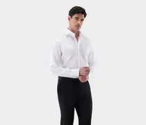 Twill-Hemd bügelfrei mit Haifischkragen