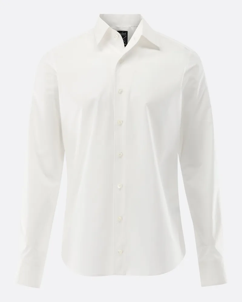 van Laack Hemd mit Wende-Kragen aus Popeline Weiß