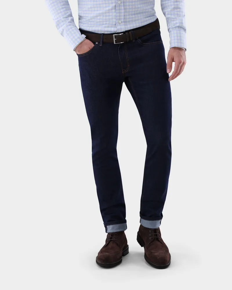 van Laack Jeans Slim Fit Blau