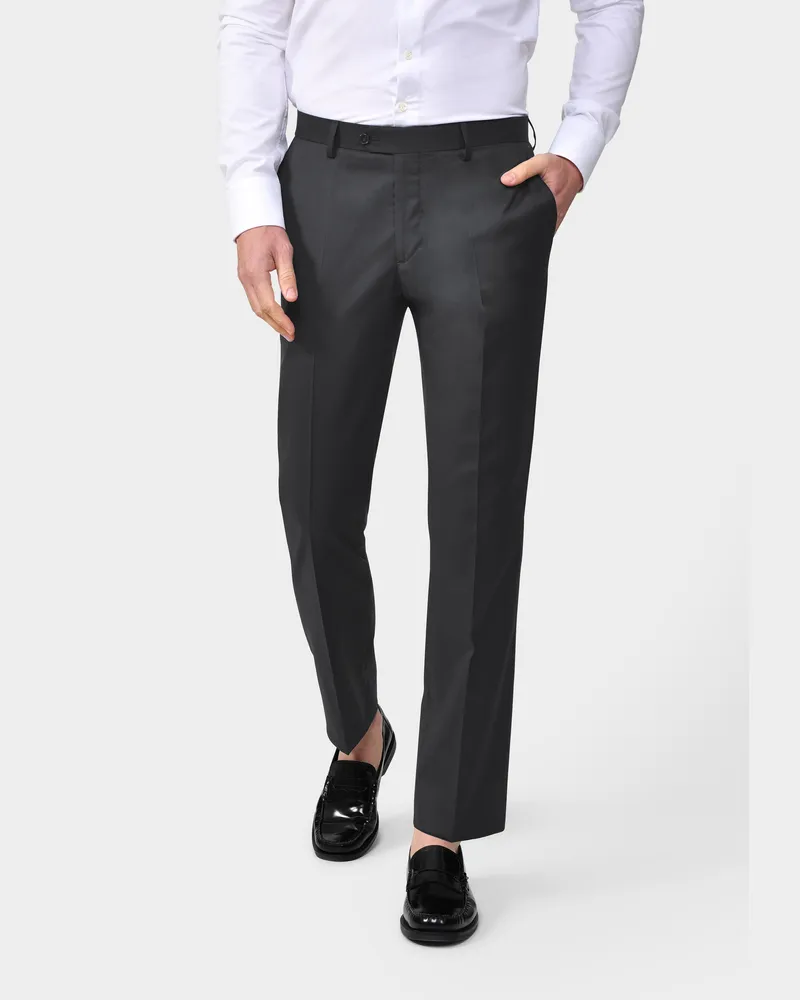 van Laack Herrenhose aus Merinowolle Grau